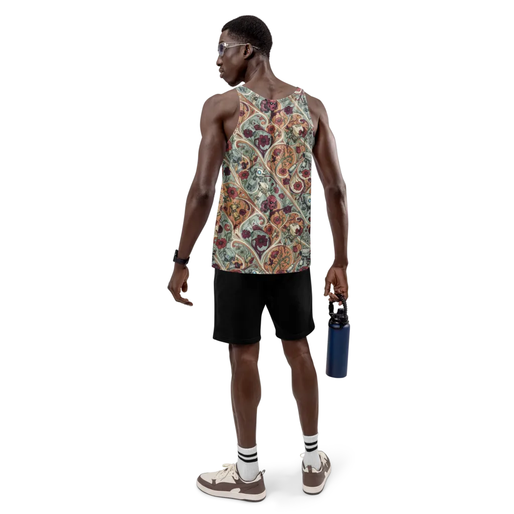Clockwork Conservatory on Men's Tank Top — Back