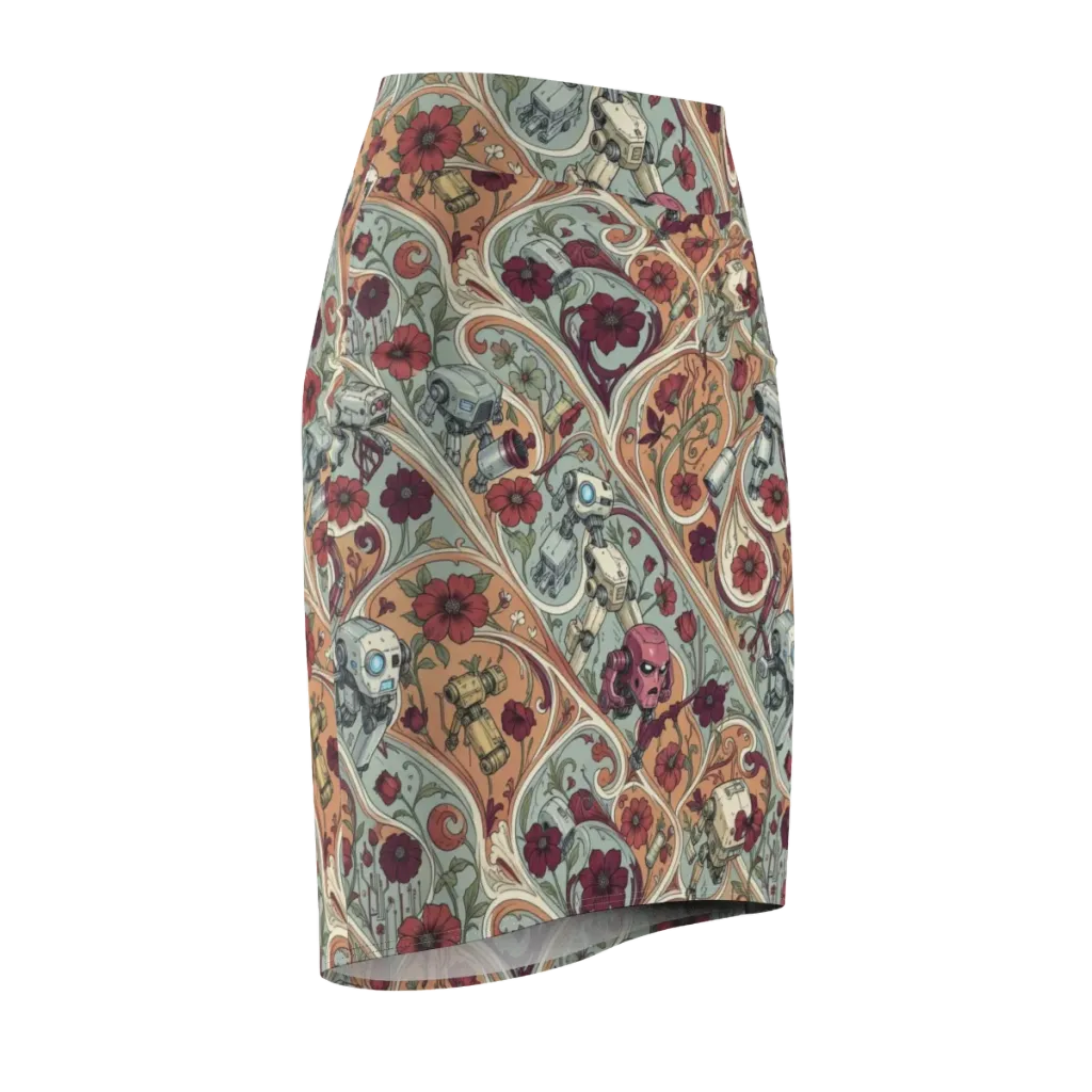 Clockwork Conservatory on Pencil Skirt — Front Side