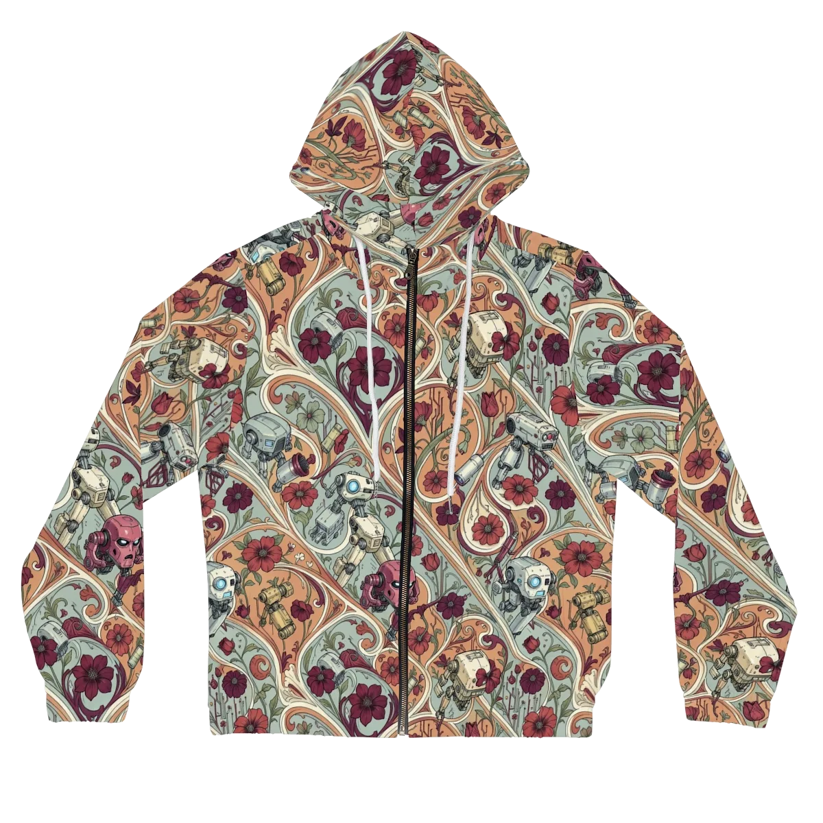Clockwork Conservatory on Women's Full-Zip Hoodie — Front
