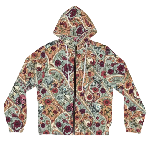 Clockwork Conservatory on a Women's Full-Zip Hoodie