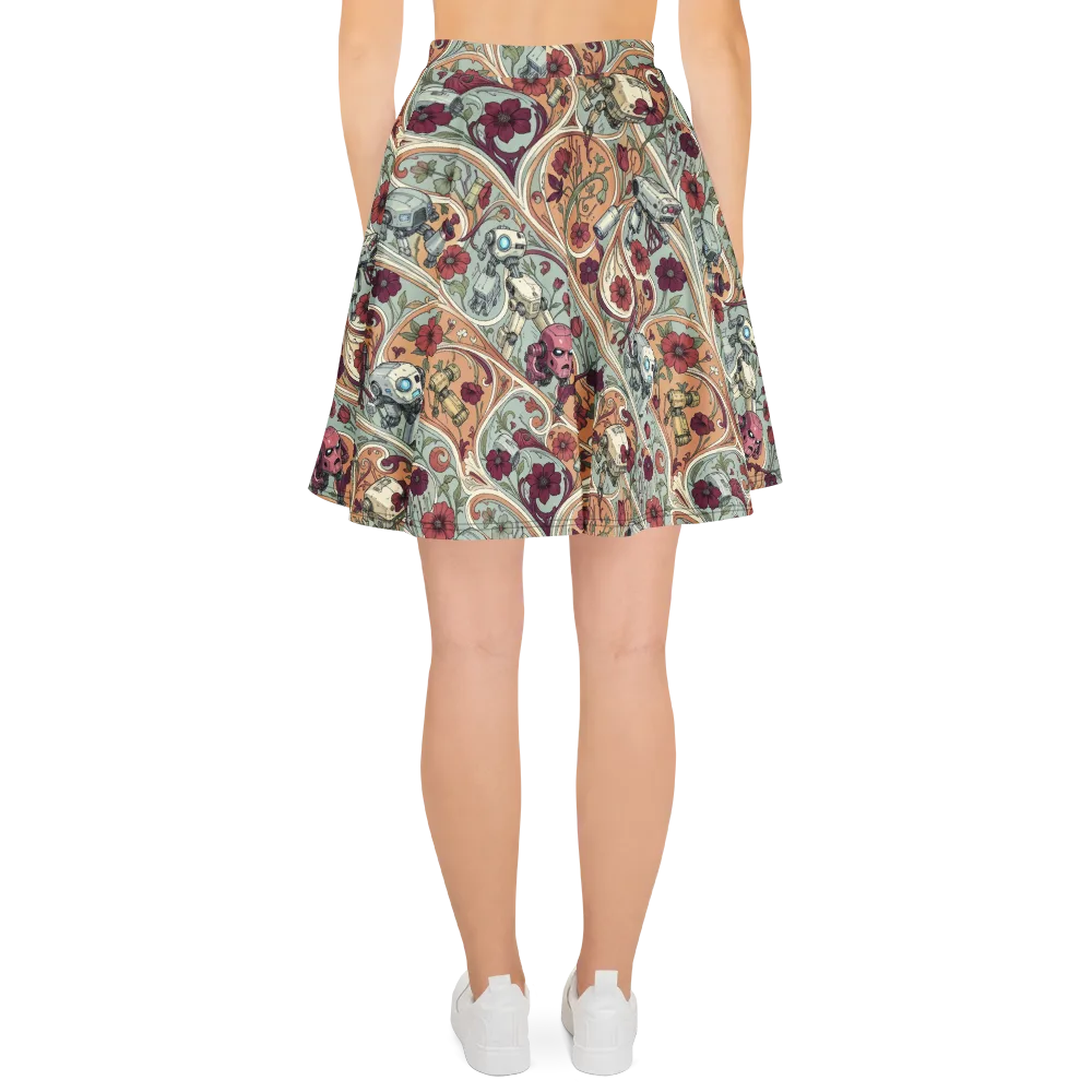 Clockwork Conservatory on Skater Skirt — Back