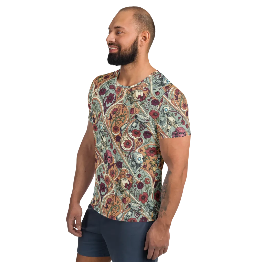 Clockwork Conservatory on Men's Athletic T-Shirt — Left