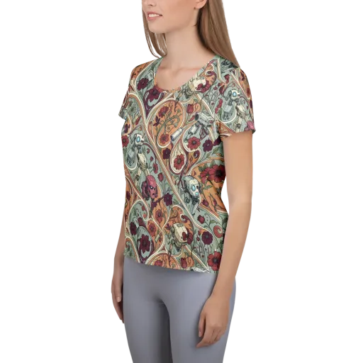 Clockwork Conservatory on a Women's Athletic T-Shirt
