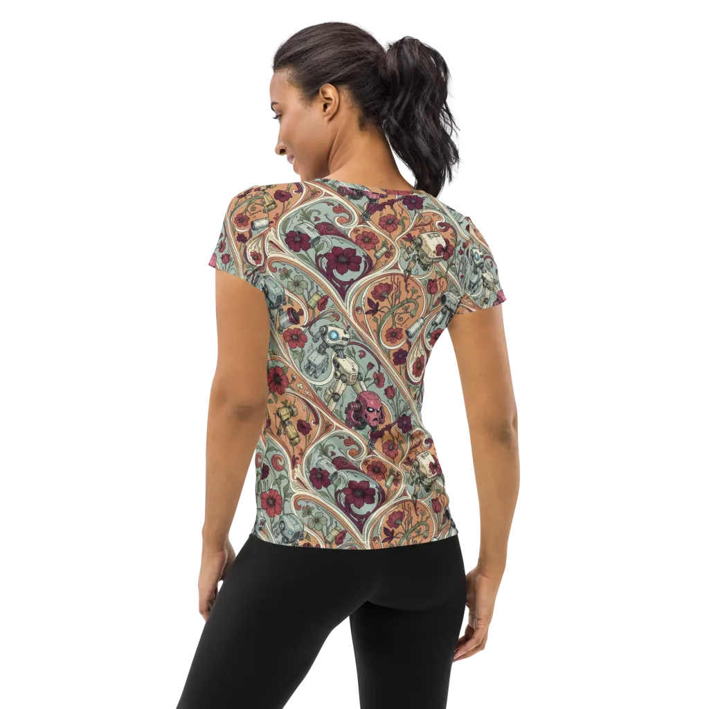 Clockwork Conservatory on Women's Athletic T-Shirt — Back