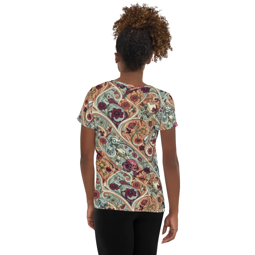 Clockwork Conservatory on Women's Athletic T-Shirt — Back