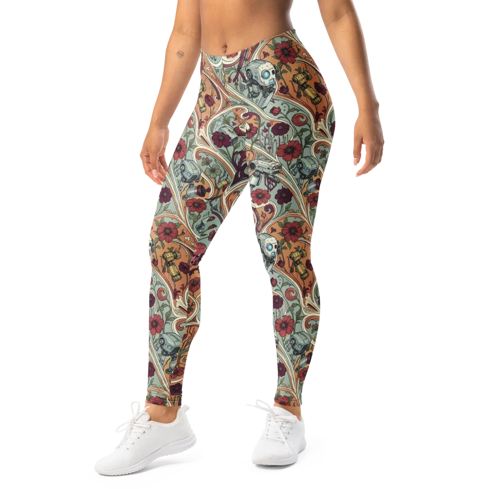Clockwork Conservatory on Leggings — Left Front
