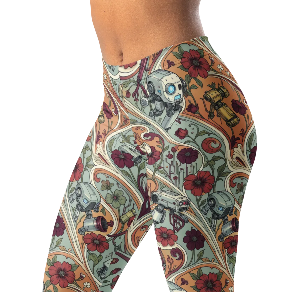Clockwork Conservatory on Leggings — Left Front