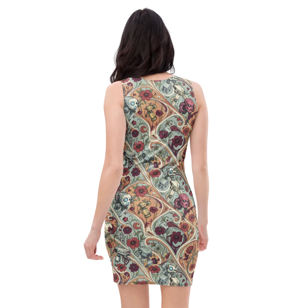 Clockwork Conservatory on Bodycon Dress — Back