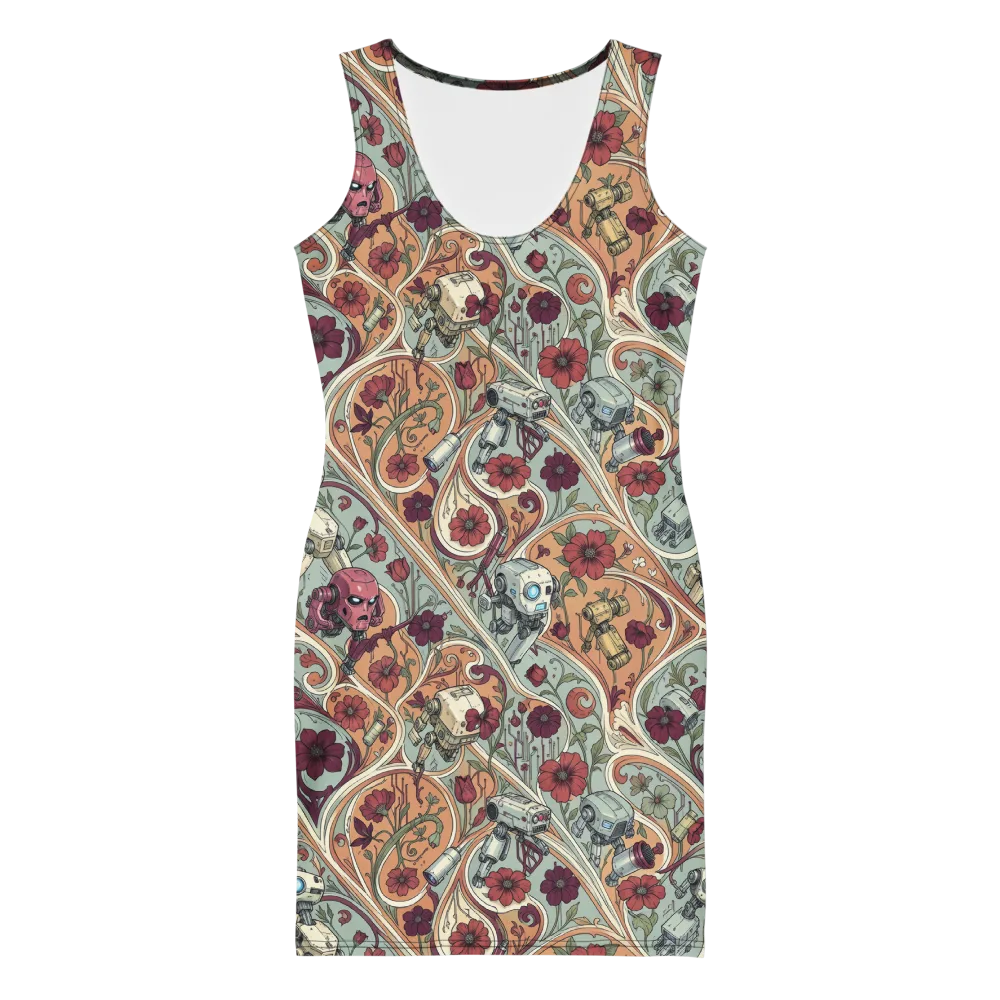 Clockwork Conservatory on Bodycon Dress — Front