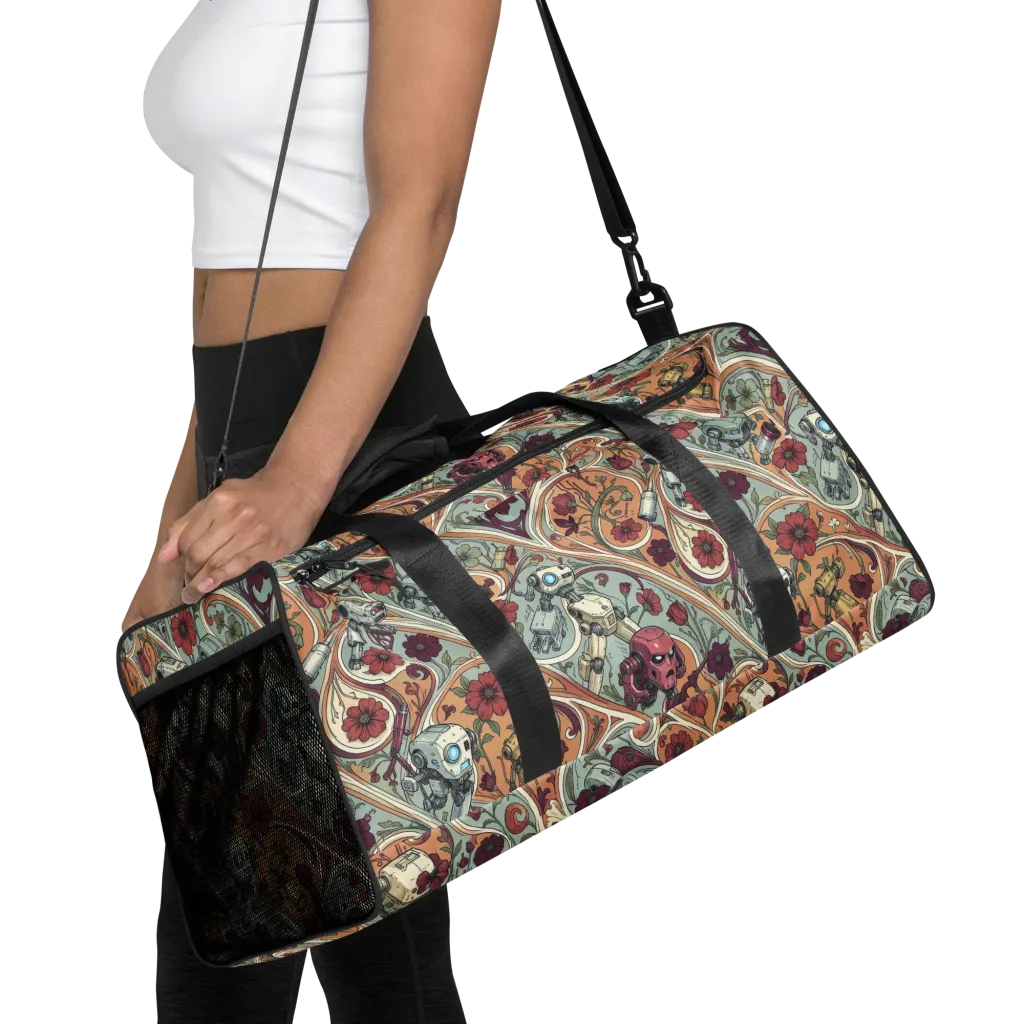 Clockwork Conservatory on Duffle Bag — Front