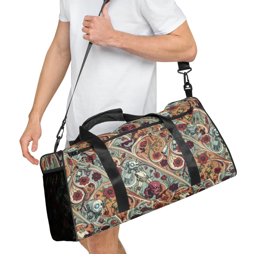 Clockwork Conservatory on Duffle Bag — Right Front