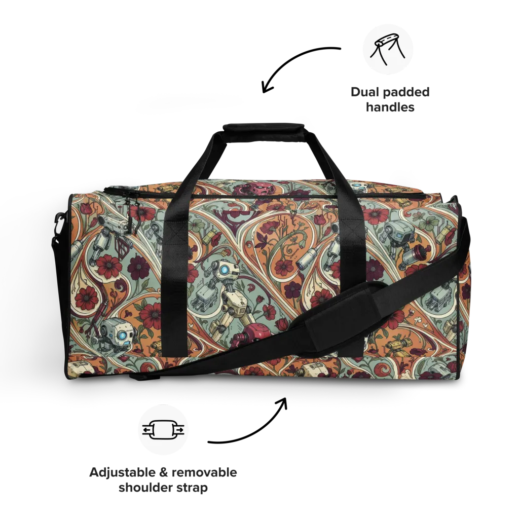Clockwork Conservatory on Duffle Bag — Front
