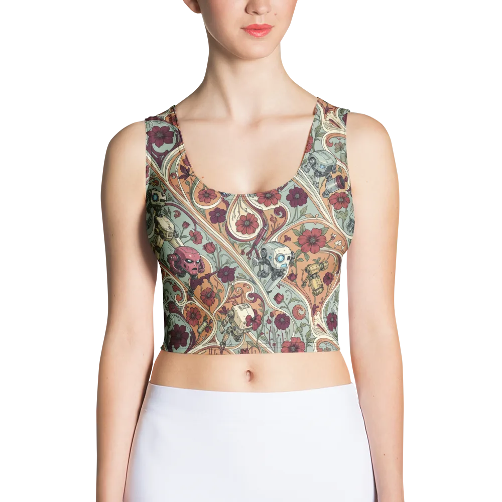 Clockwork Conservatory on Crop Top — Front