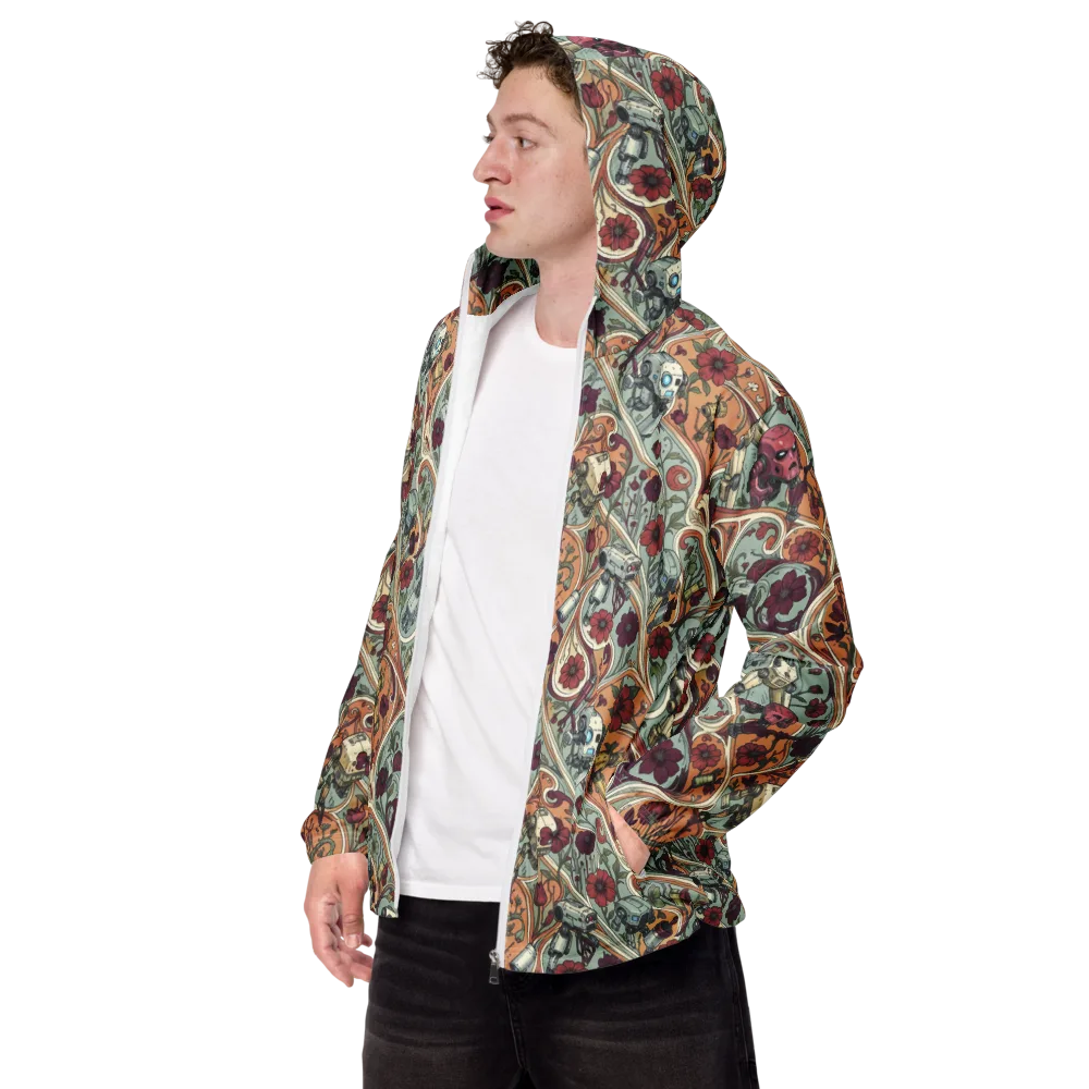 Clockwork Conservatory on Men's Windbreaker — Left Front