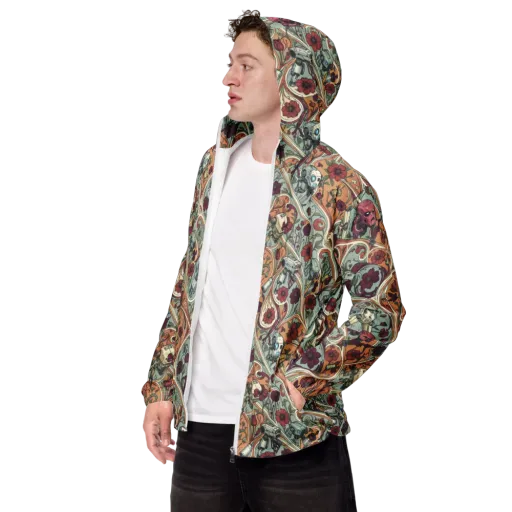 Clockwork Conservatory on a Men's Windbreaker