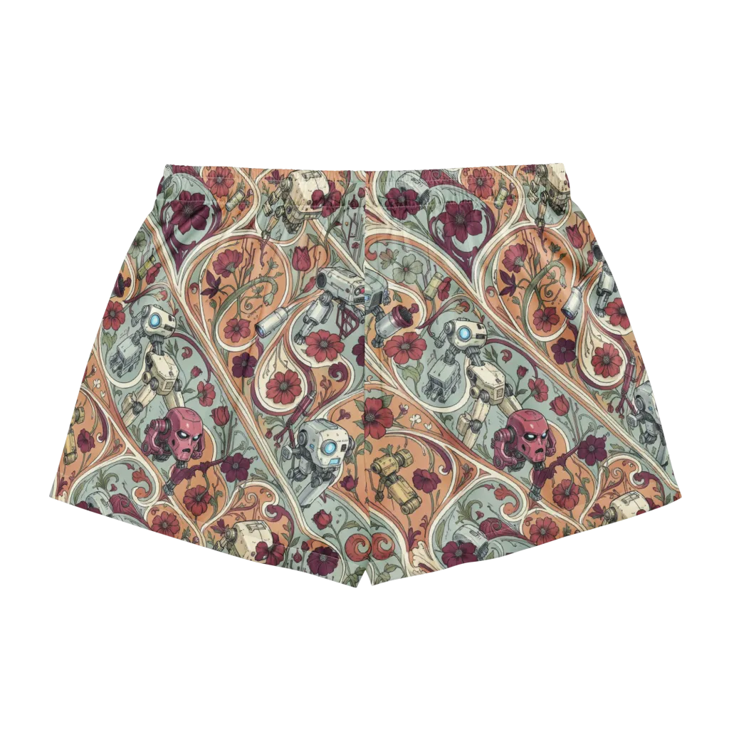 Clockwork Conservatory on Women's Pajama Shorts — Back