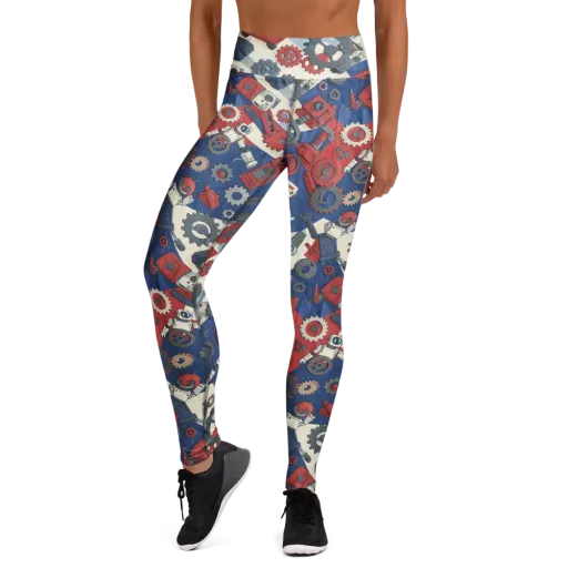 Clockwork Orbit on a Yoga Leggings