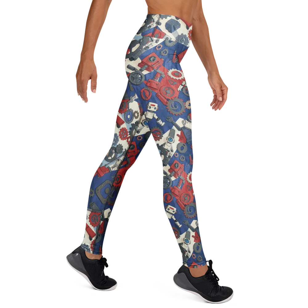 Clockwork Orbit on Yoga Leggings — Right