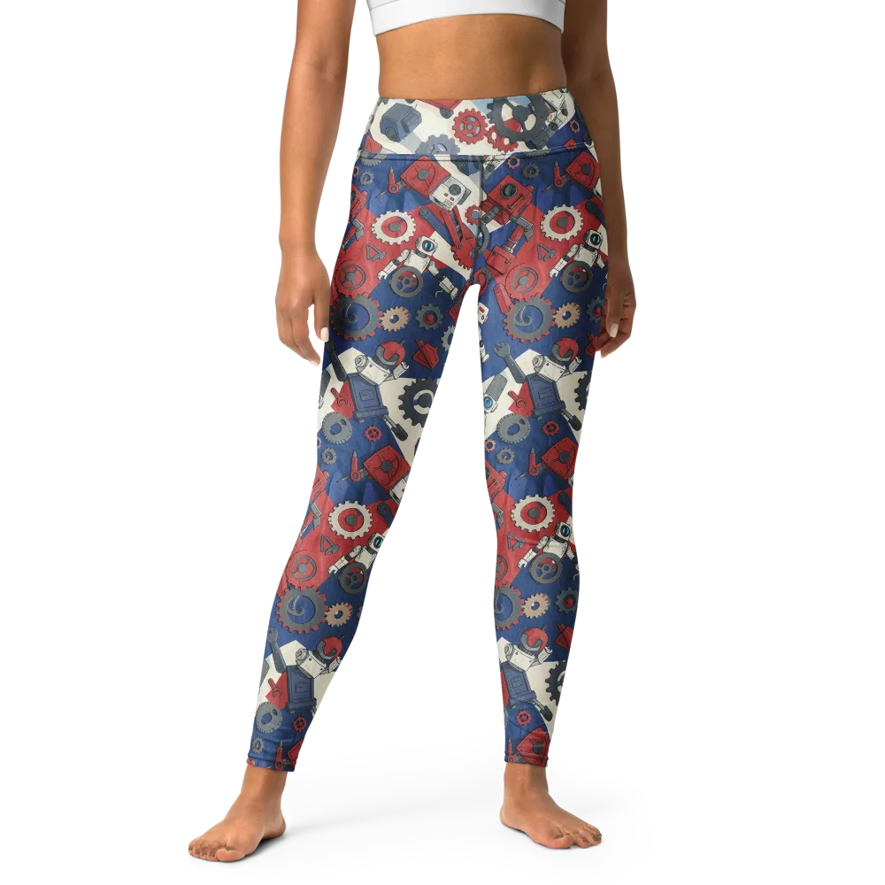 Clockwork Orbit on Yoga Leggings — Front