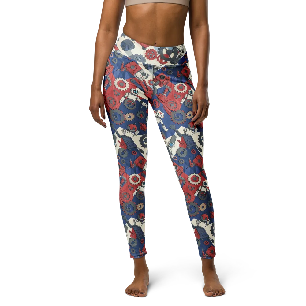 Clockwork Orbit on Yoga Leggings — Front