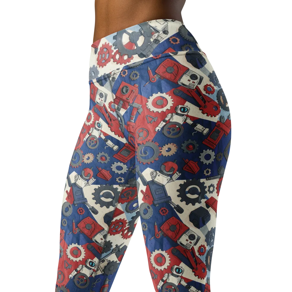 Clockwork Orbit on Yoga Leggings — Left Front