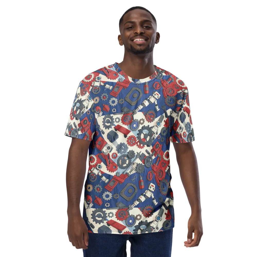Clockwork Orbit on Men's Crew Neck T-Shirt — Front