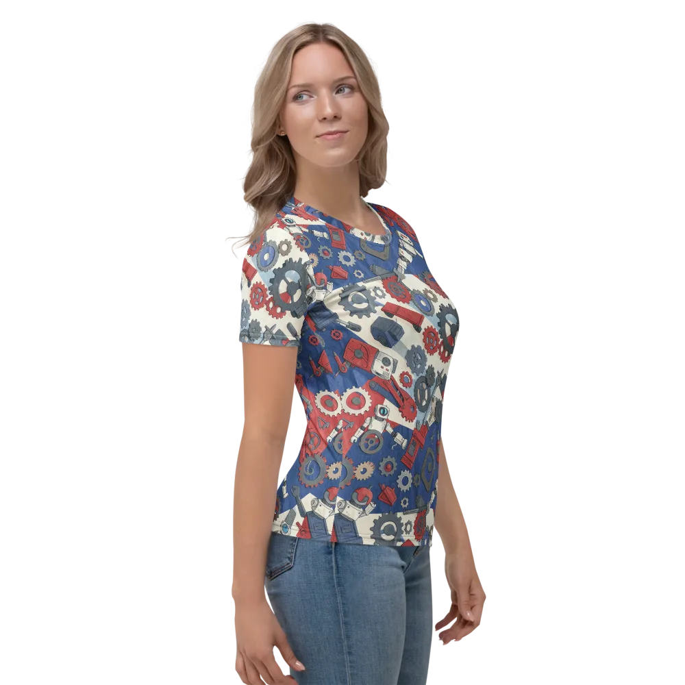 Clockwork Orbit on Women's Crew Neck T-Shirt — Right