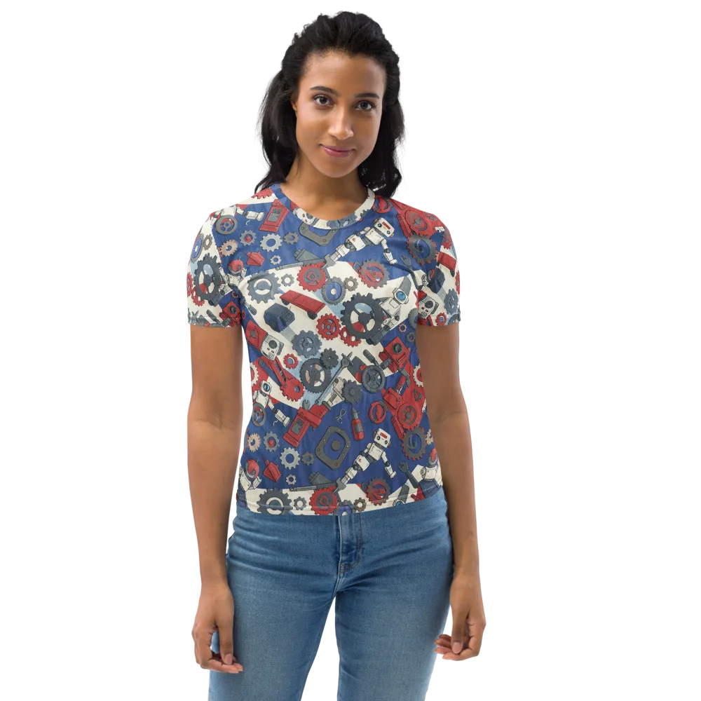 Clockwork Orbit on Women's Crew Neck T-Shirt — Front