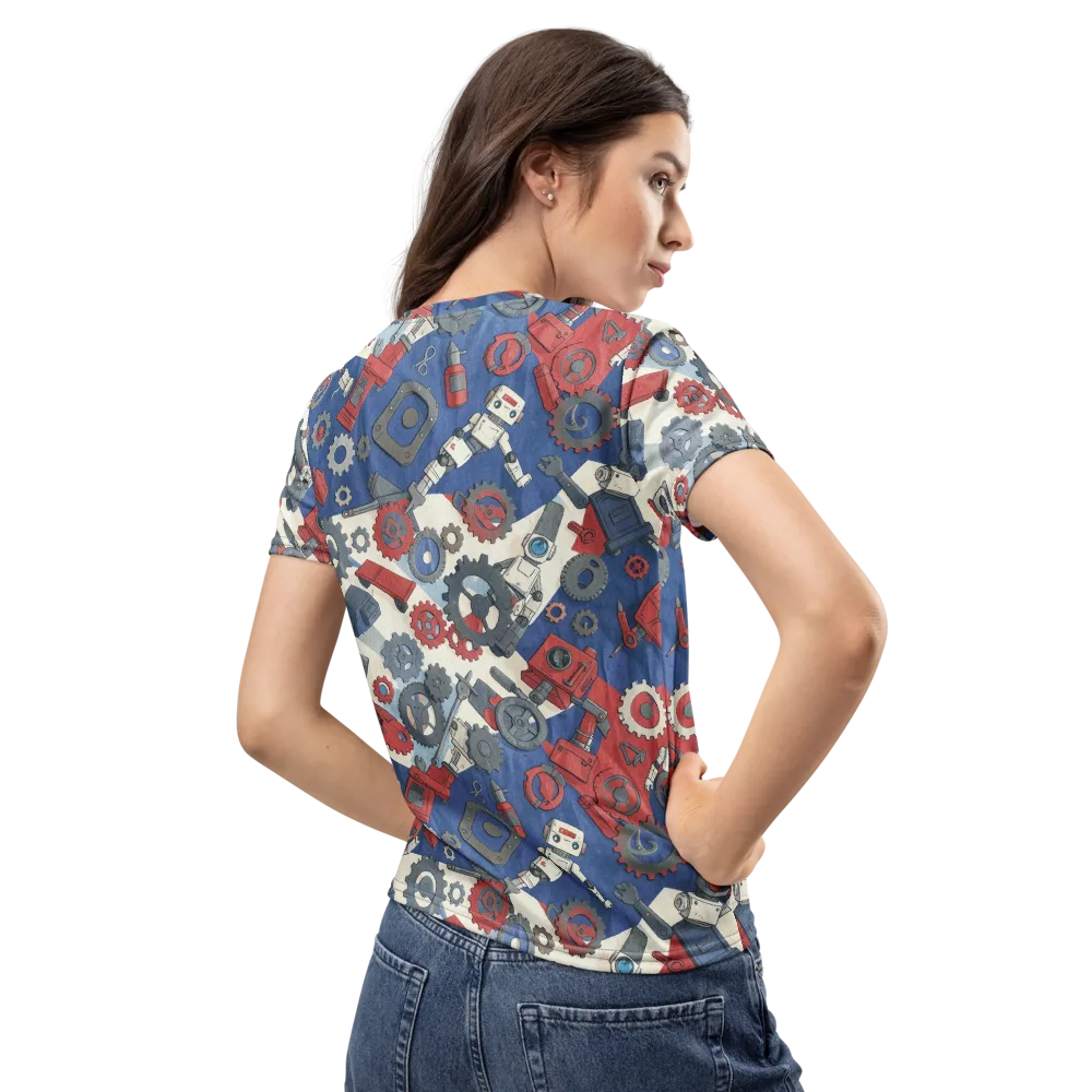 Clockwork Orbit on Women's Crew Neck T-Shirt — Back