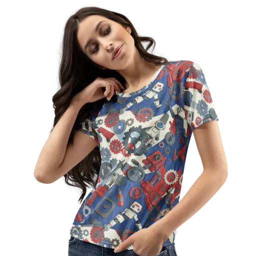 Clockwork Orbit on a Women's Crew Neck T-Shirt
