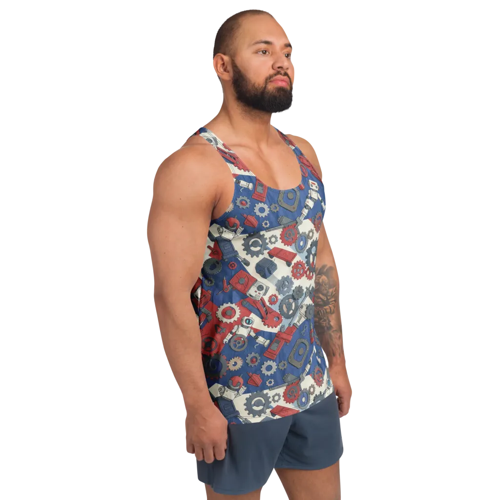 Clockwork Orbit on Men's Tank Top — Right Front