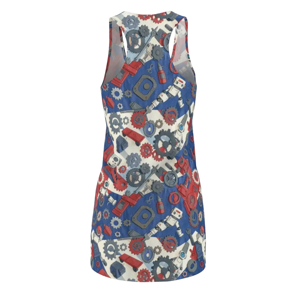 Clockwork Orbit on Racerback Dress — Back