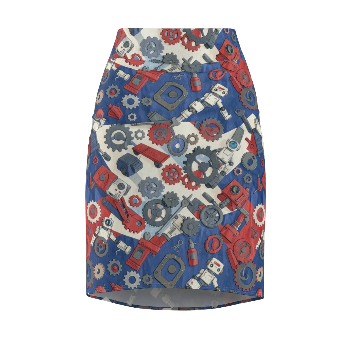Clockwork Orbit on Pencil Skirt — Front