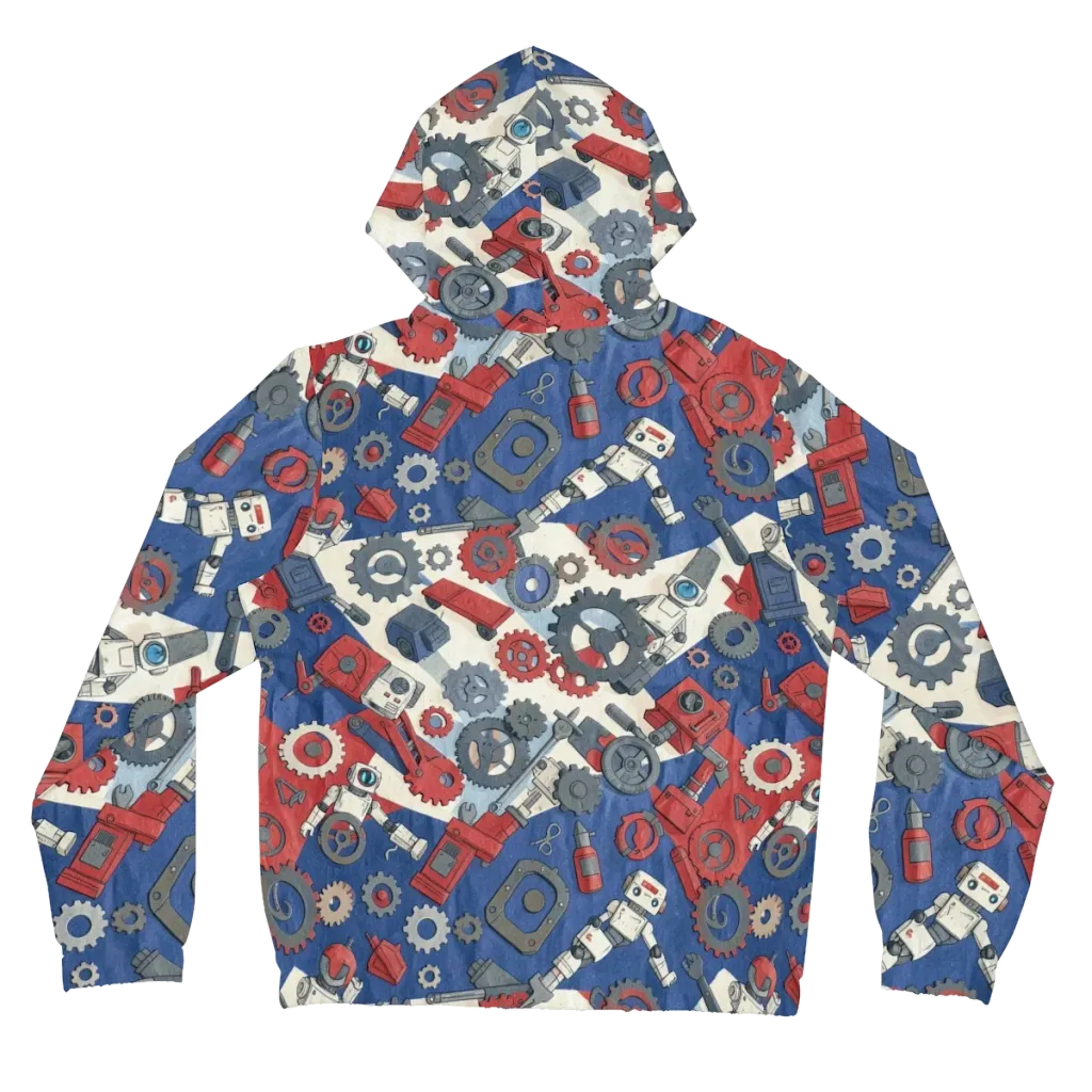 Clockwork Orbit on Women's Full-Zip Hoodie — Back