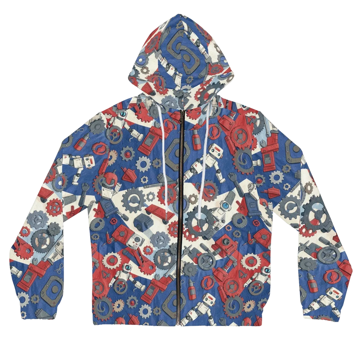 Clockwork Orbit on Women's Full-Zip Hoodie — Front