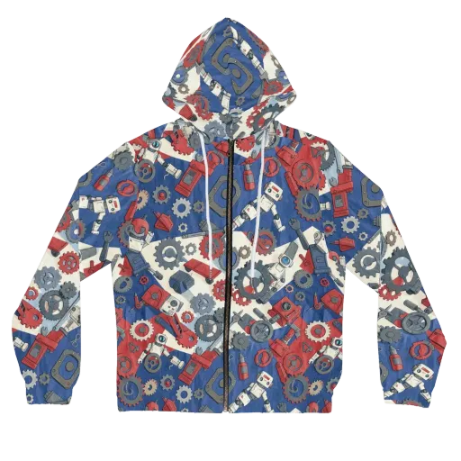Clockwork Orbit on a Women's Full-Zip Hoodie