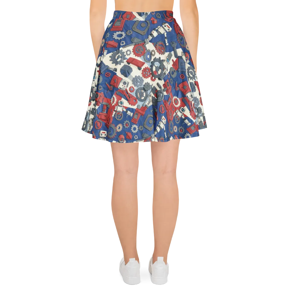 Clockwork Orbit on Skater Skirt — Back