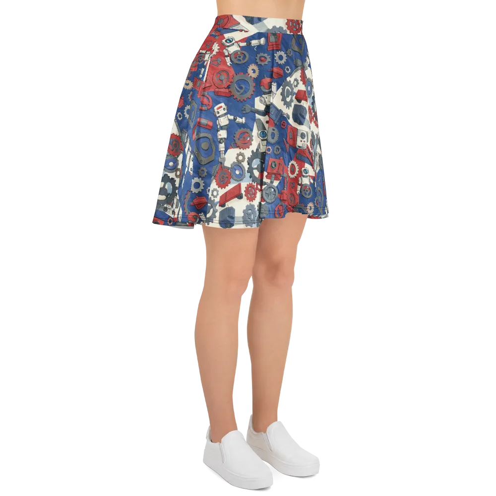 Clockwork Orbit on Skater Skirt — Right