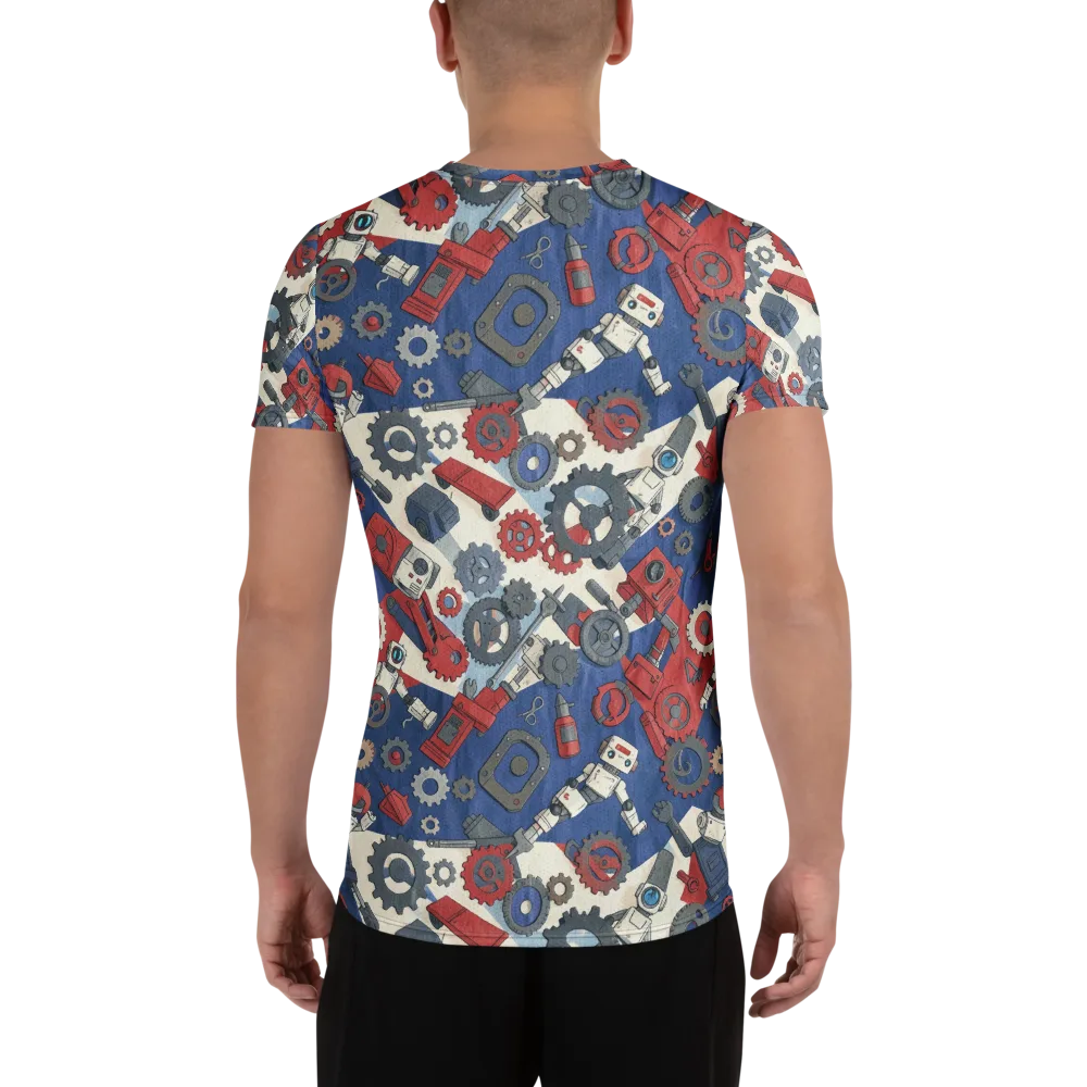 Clockwork Orbit on Men's Athletic T-Shirt — Back