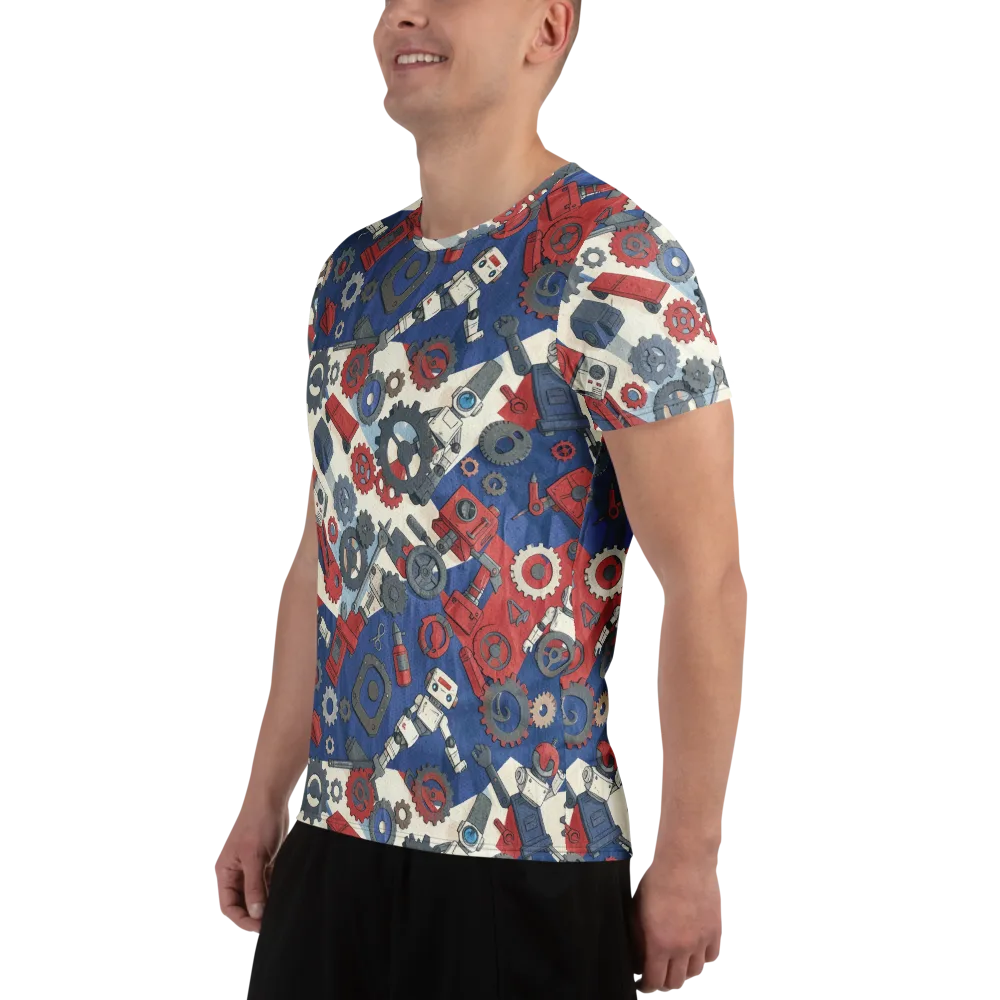 Clockwork Orbit on Men's Athletic T-Shirt — Left