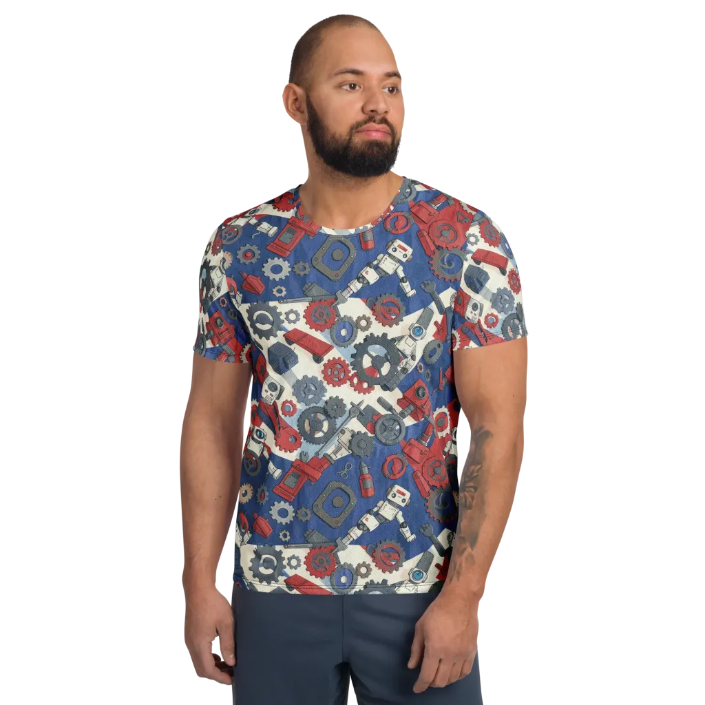 Clockwork Orbit on Men's Athletic T-Shirt — Front