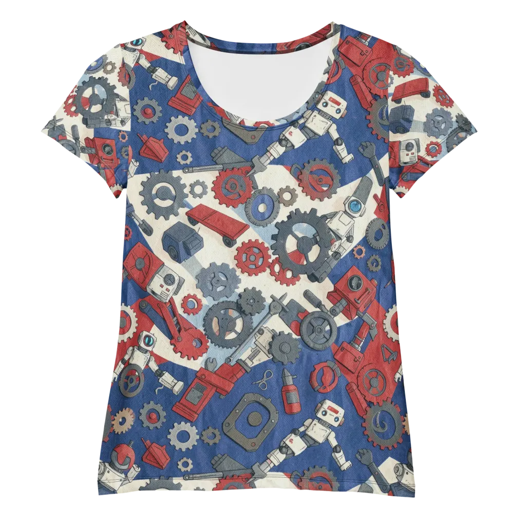 Clockwork Orbit on Women's Athletic T-Shirt — Front