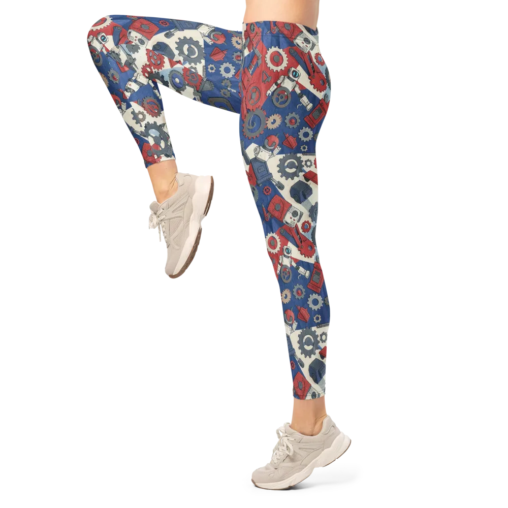 Clockwork Orbit on Leggings — Left