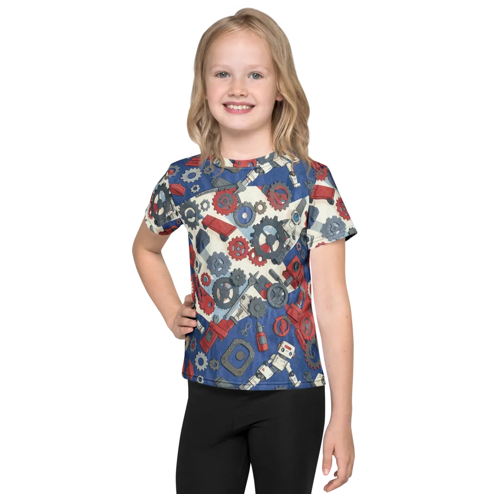 Clockwork Orbit on Kids Crew Neck T-Shirt — Front