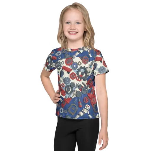 Clockwork Orbit on a Kids Crew Neck T-Shirt