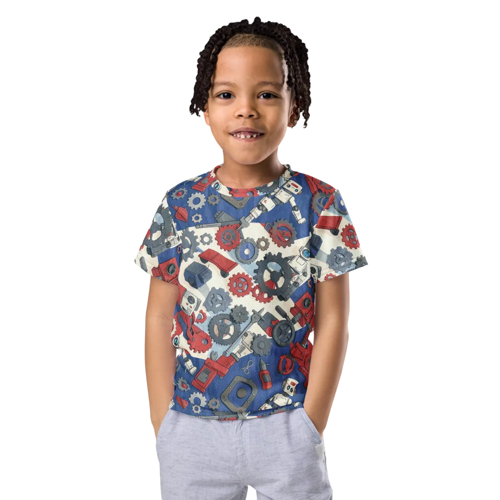 Clockwork Orbit on Kids Crew Neck T-Shirt — Front