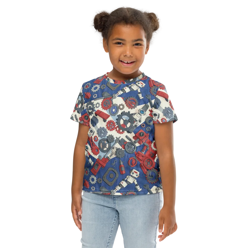Clockwork Orbit on Kids Crew Neck T-Shirt — Front