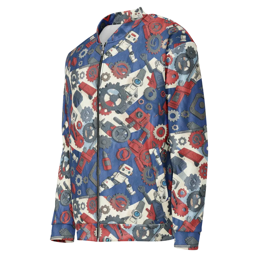 Clockwork Orbit on Bomber Jacket — Left Front