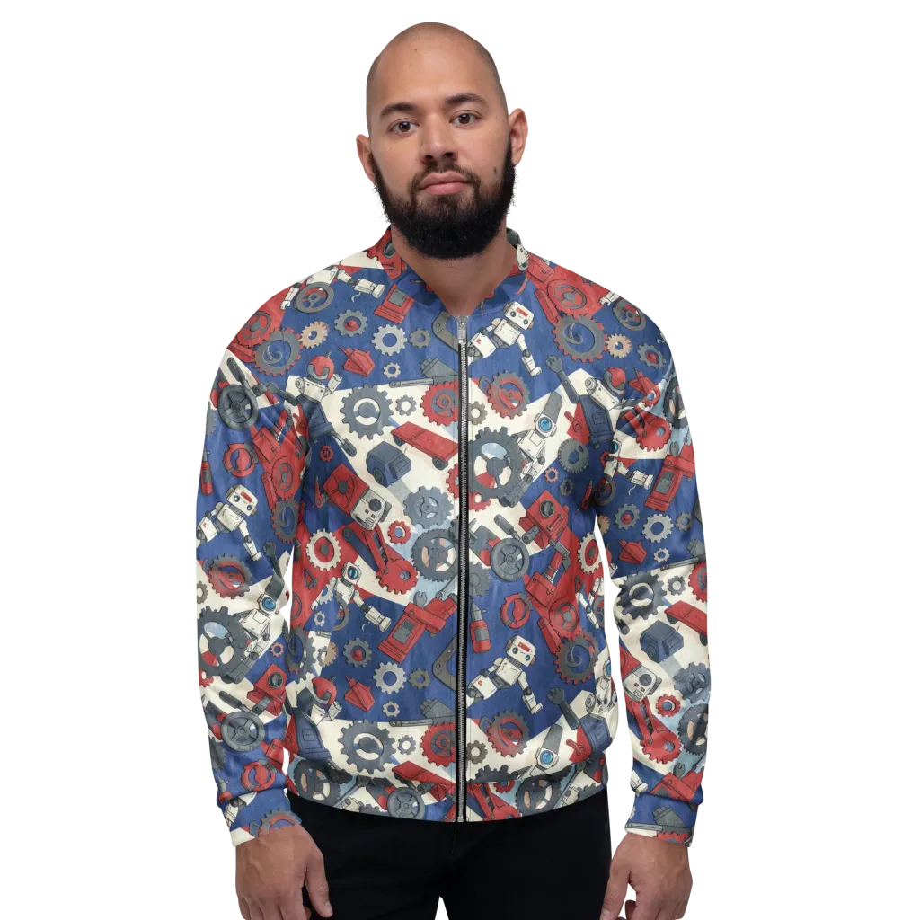 Clockwork Orbit on Bomber Jacket — Front