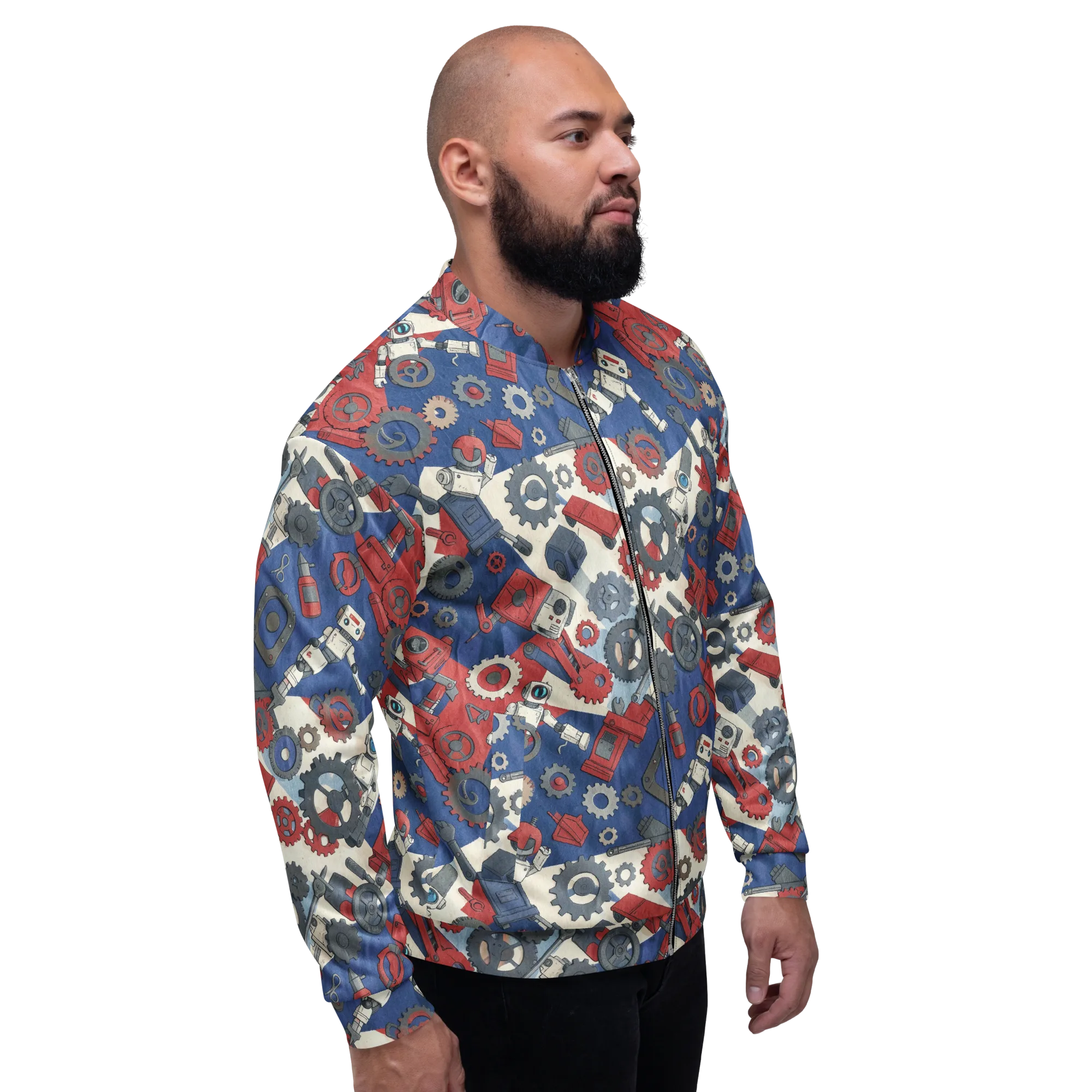 Clockwork Orbit on Bomber Jacket — Right